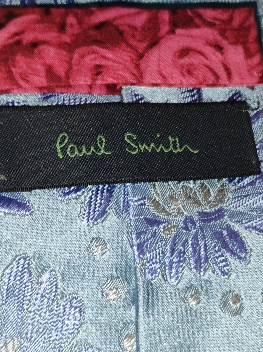 Paul Smith Lilac Floral Embroidered Satin Scarf - Women Accessories